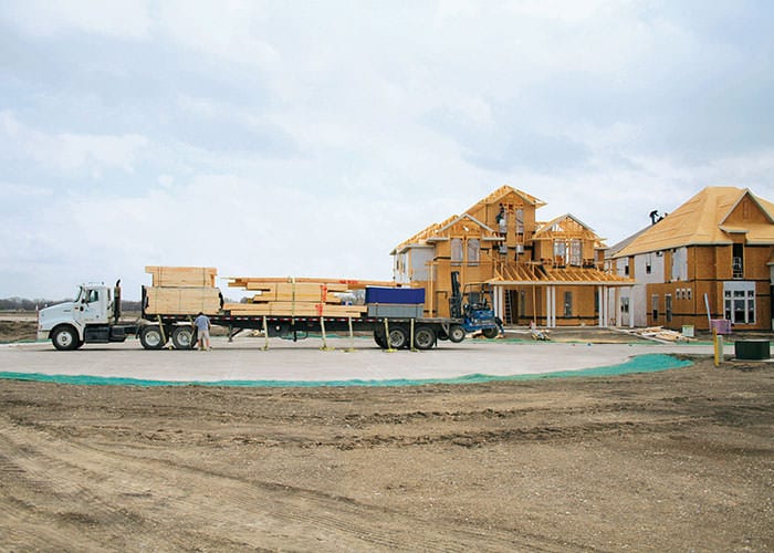 Residential Construction Lumber Delivery