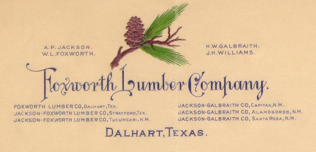 Dalhart Letterhead, 1903