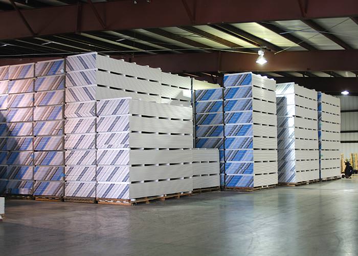 Drywall Stacks in Warehouse