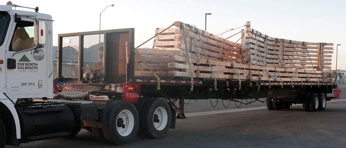 Beam Trusses on Delivery Truck