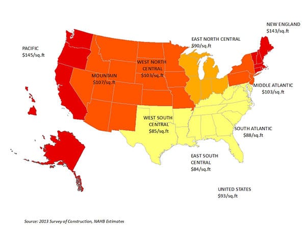 regional differences new starts