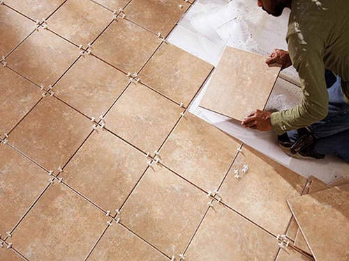 How To Tile A Floor Foxworth Galbraith, Install Marble Tile Without Grout Lines