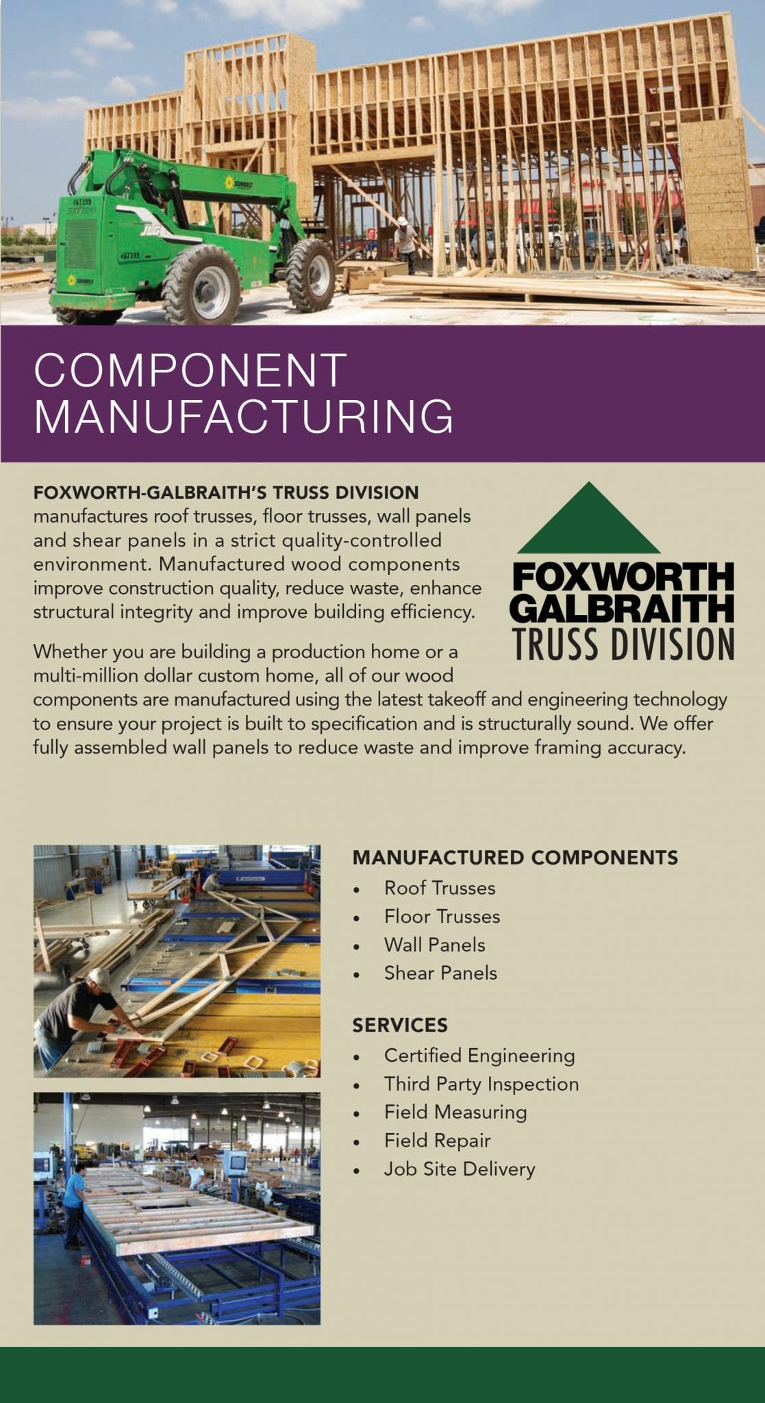 Component Manufacturing