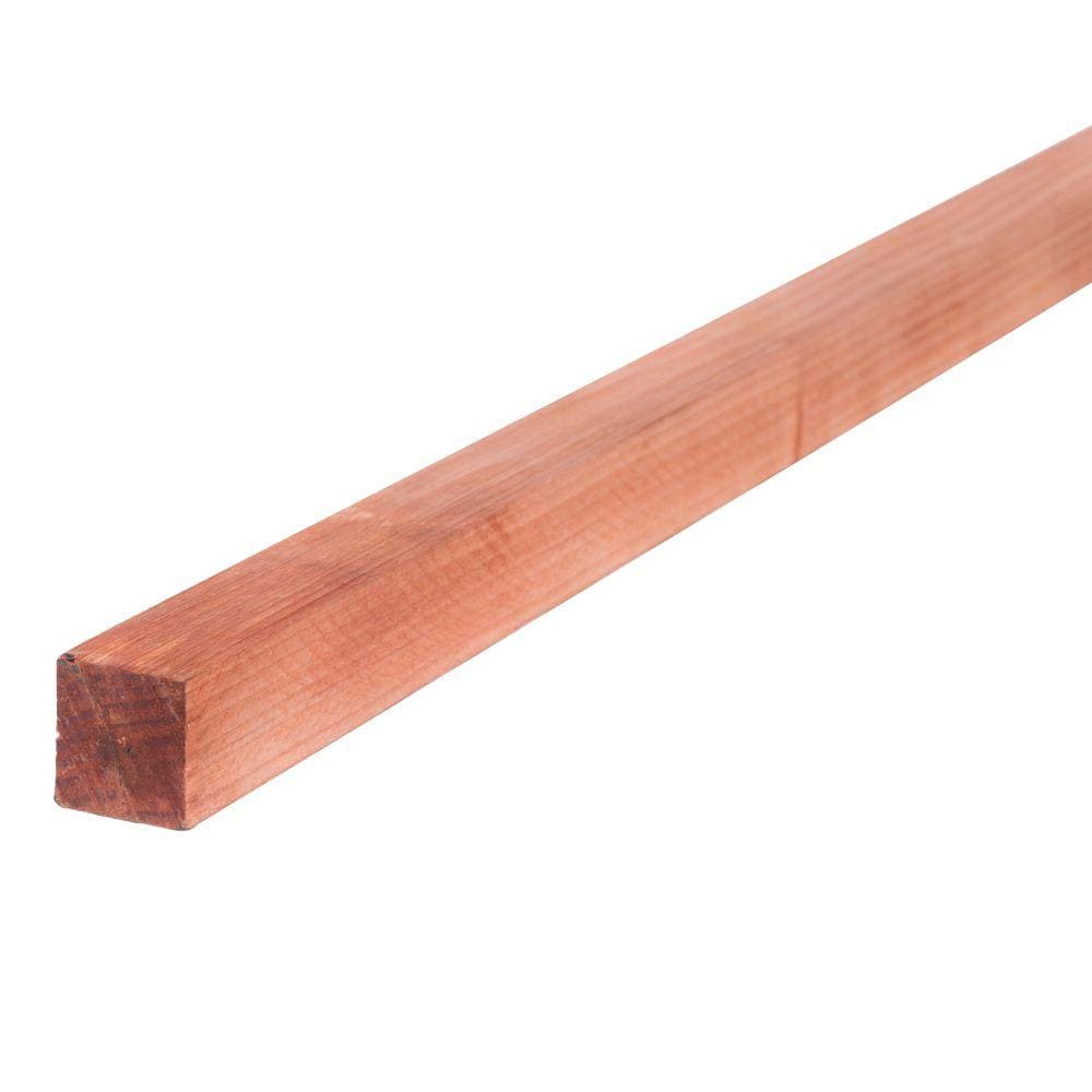 2 in. x 2 in. x 8 ft. Redwood Lumber