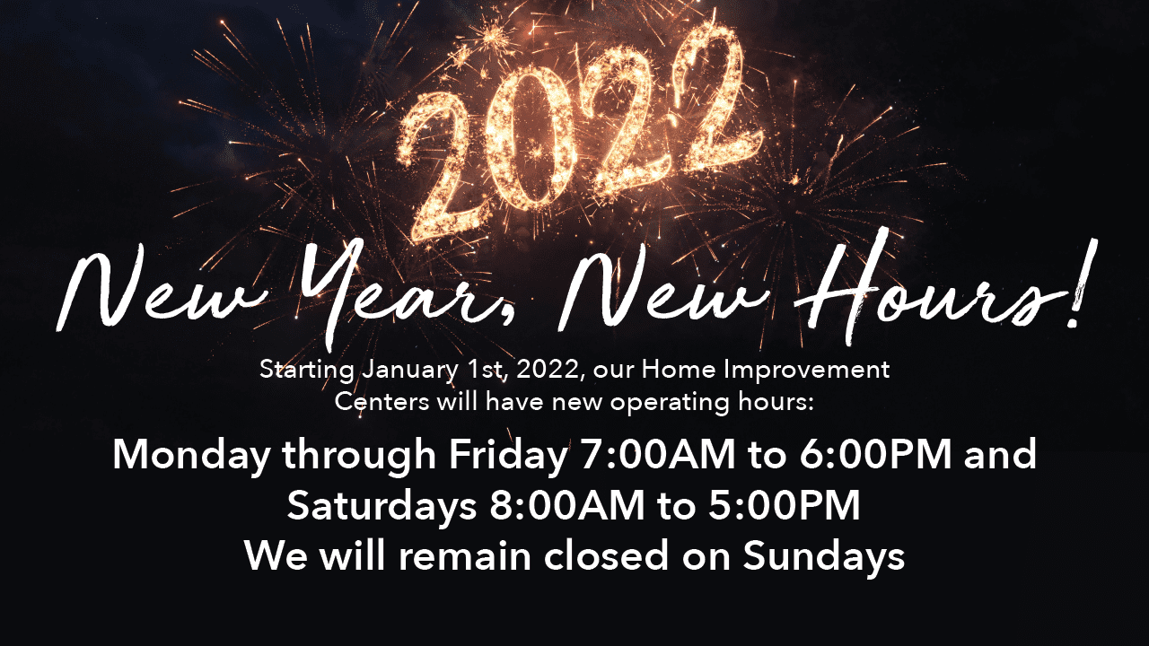 New Year, New Hours!