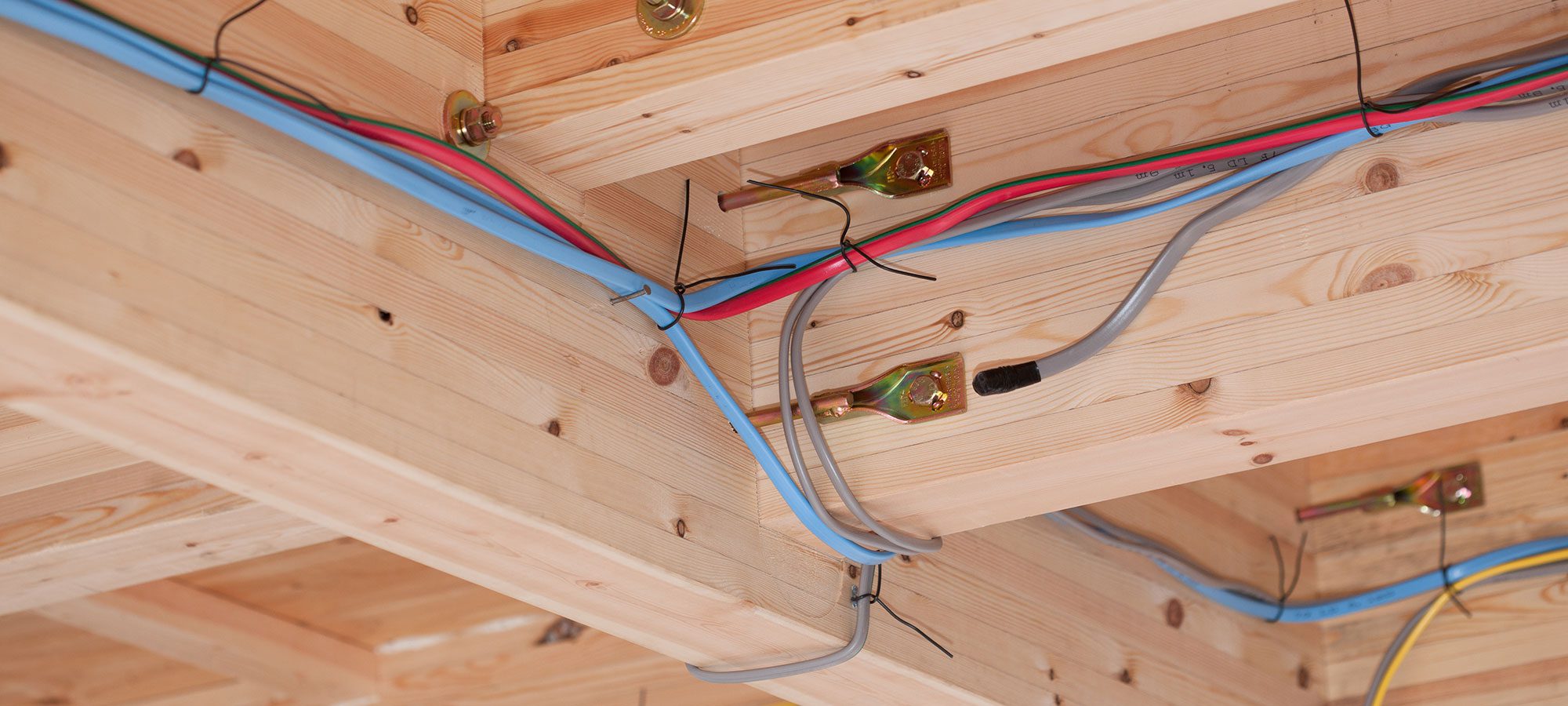 Electrical Wires in Framed House