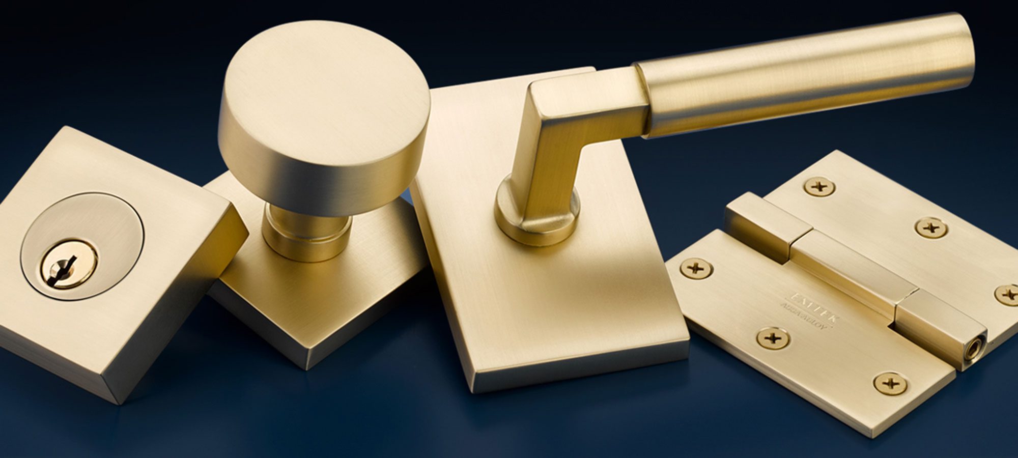 emtek door-hardware satin brass finish