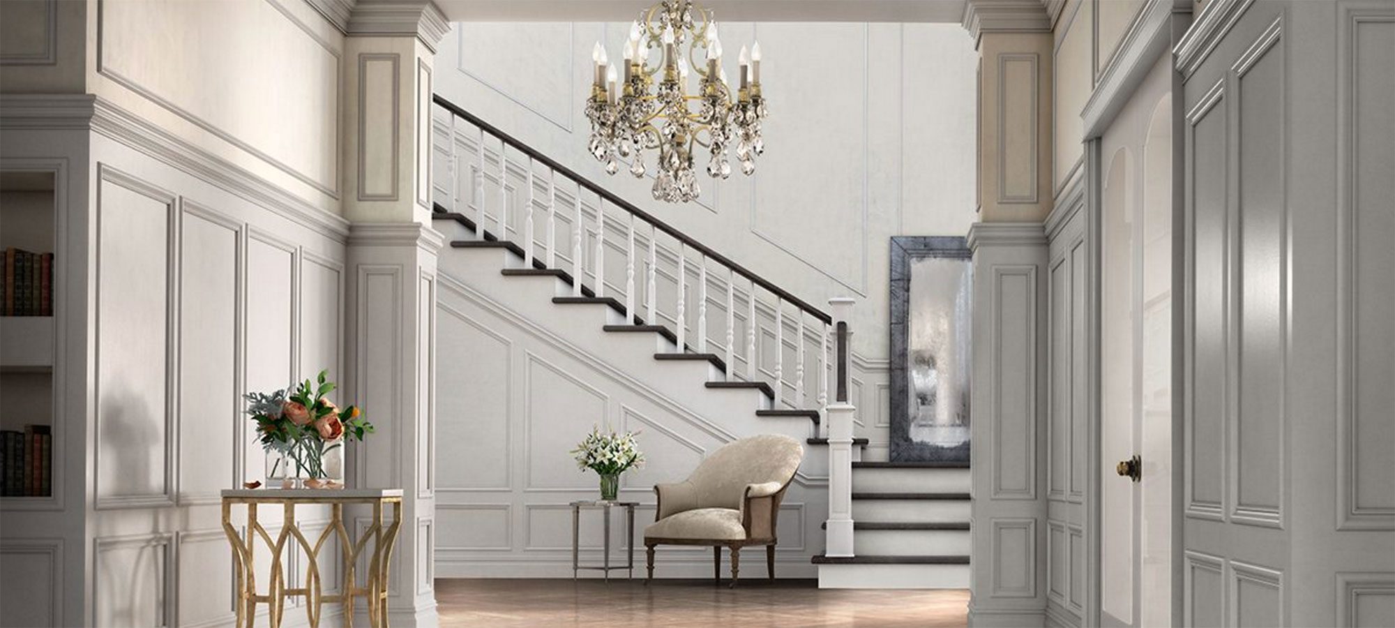 metrie elegant hallway moldings