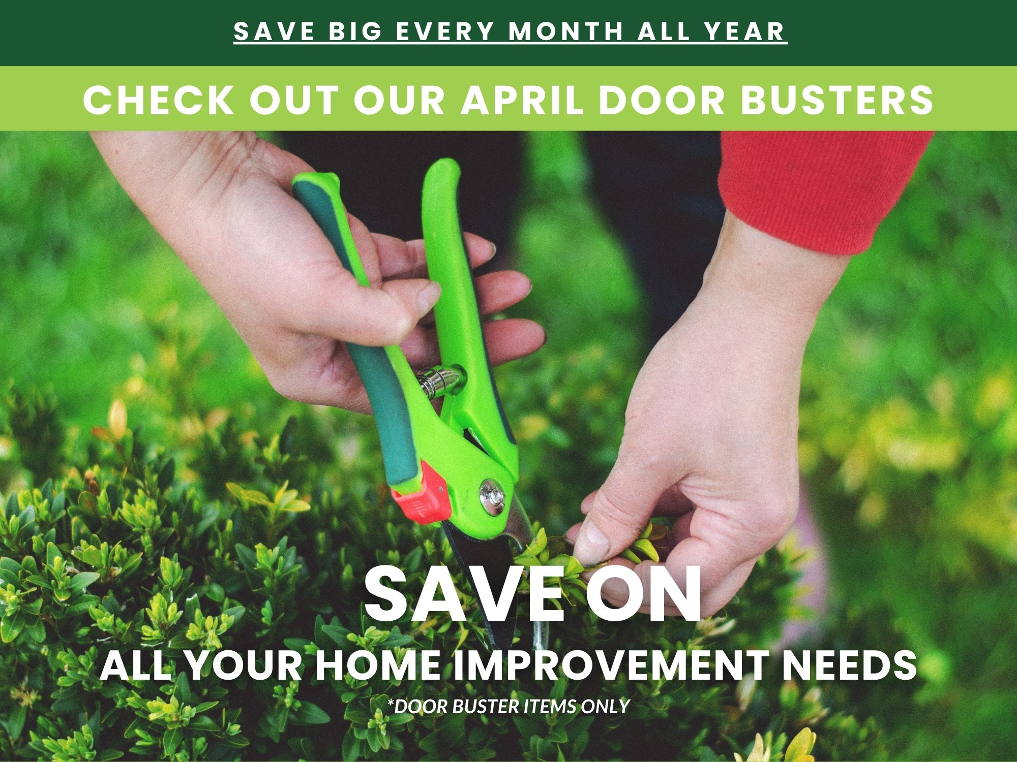 April Door Buster Top Banner – Deming